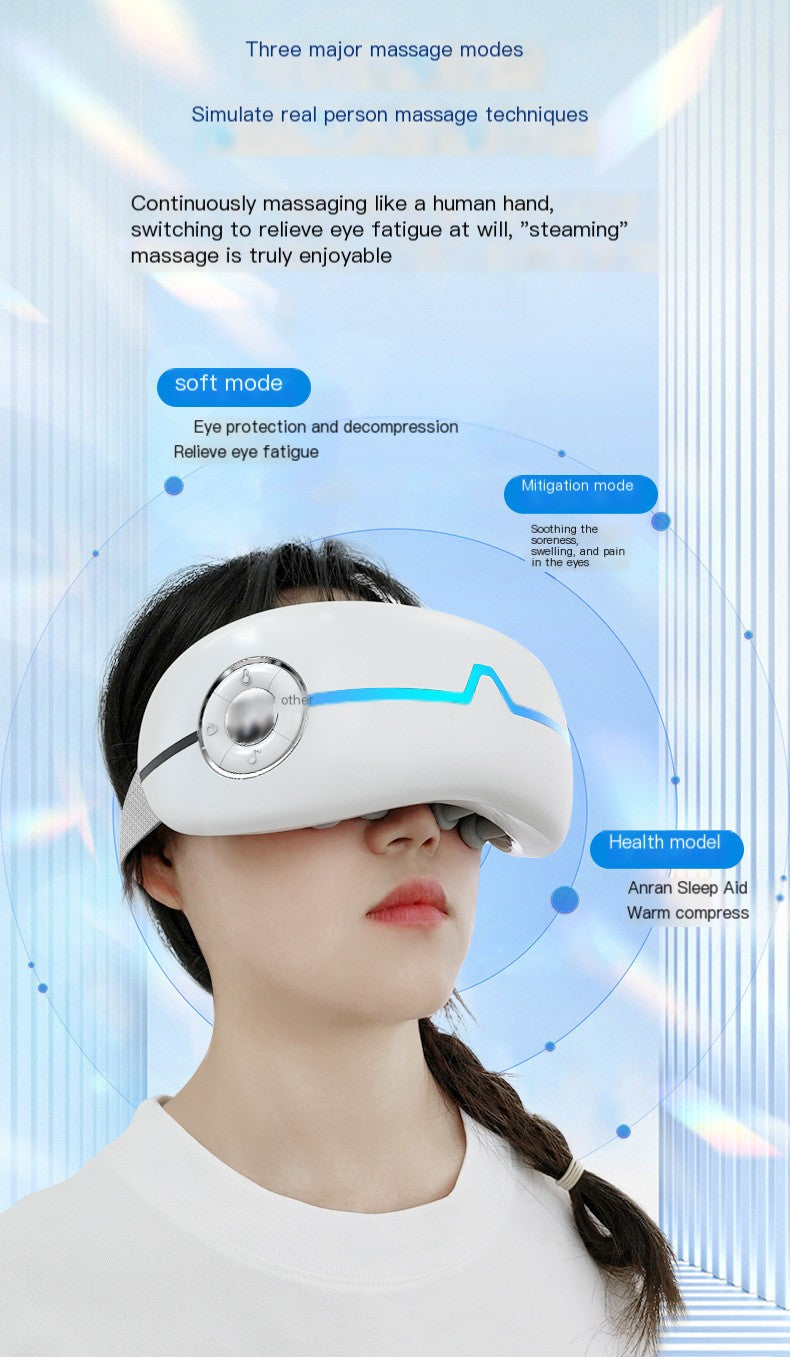 Smart Eye Massager with Steam and Heat Relief Device