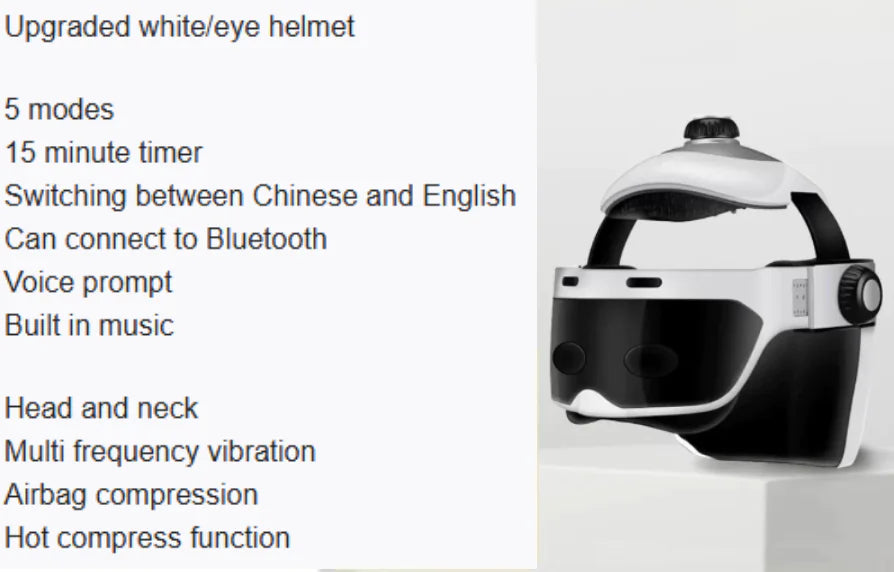 Electric Eye & Head Massager with Heat Therapy